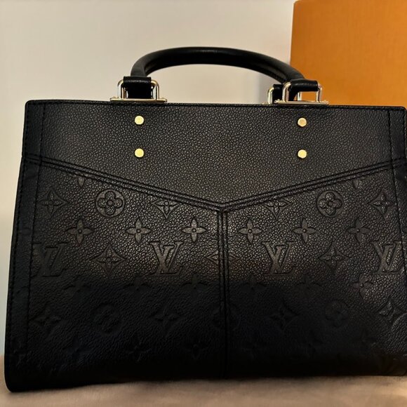 RARE Louis Vuitton Sully Tote Monogram Empreinte Leather PM - Black - Picture 5 of 16